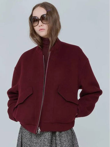 Volume Bomber Outer Wool Wine 0127 - VOYONN - BALAAN 1