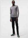 Lyle Merino Crewneck Wool Sweater Grey Melange - J.LINDEBERG - BALAAN 4