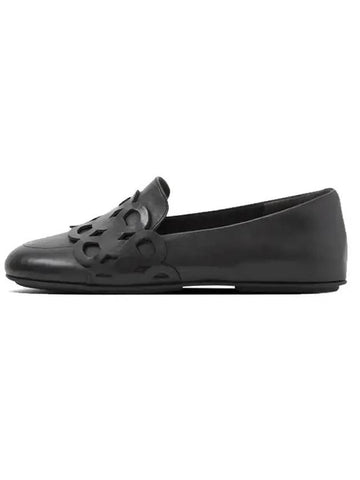 Lena Entwined Loops Leather Loafers Black - FITFLOP - BALAAN 1