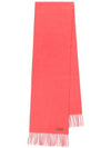 Wool Fringe Muffler Pink - ACNE STUDIOS - BALAAN 3