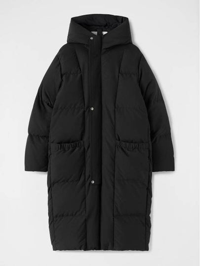 Down Hooded Padding Jacket Black - JIL SANDER - BALAAN 2