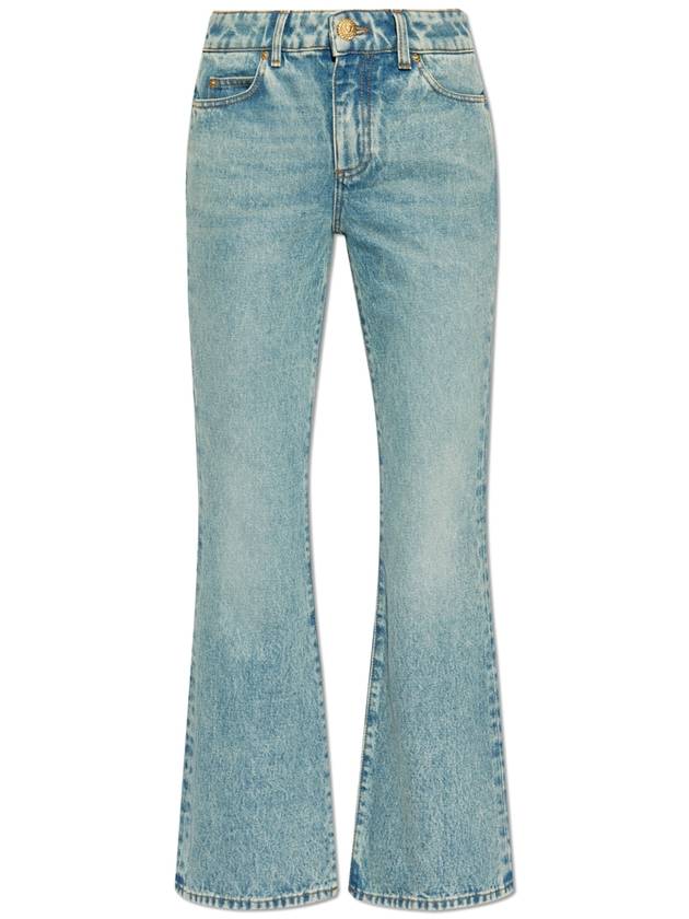 Balmain Jeans With Flared Legs, Women's, Blue - BALMAIN - BALAAN 1