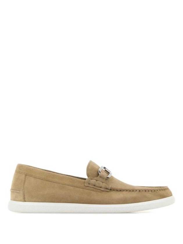 O'Lock Light Suede Loafers Beige - FENDI - BALAAN 1