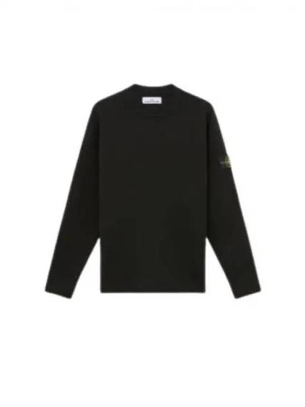 Compass Badge Knit Top Black - STONE ISLAND - BALAAN 2