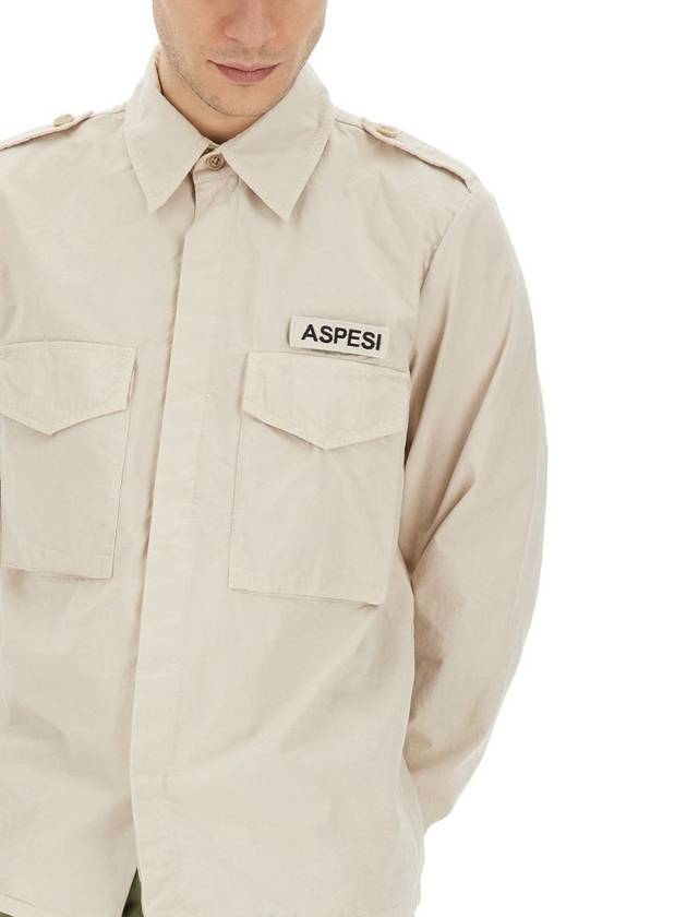 Long Sleeve Shirt CE10 A26285044 BEIGE - ASPESI - BALAAN 5