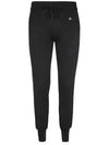 Embroidered Logo Knit Track Pants Black - VIVIENNE WESTWOOD - BALAAN 2