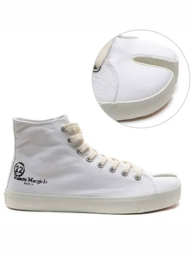 Men's Logo Tabi High Top Sneakers White - MAISON MARGIELA - BALAAN 2