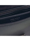 emblem buckle nylon cross bag black - PRADA - 11