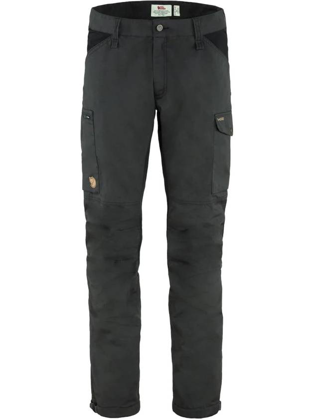 Men's Kaipak Trousers Regular Dark Grey Black - FJALL RAVEN - BALAAN 2