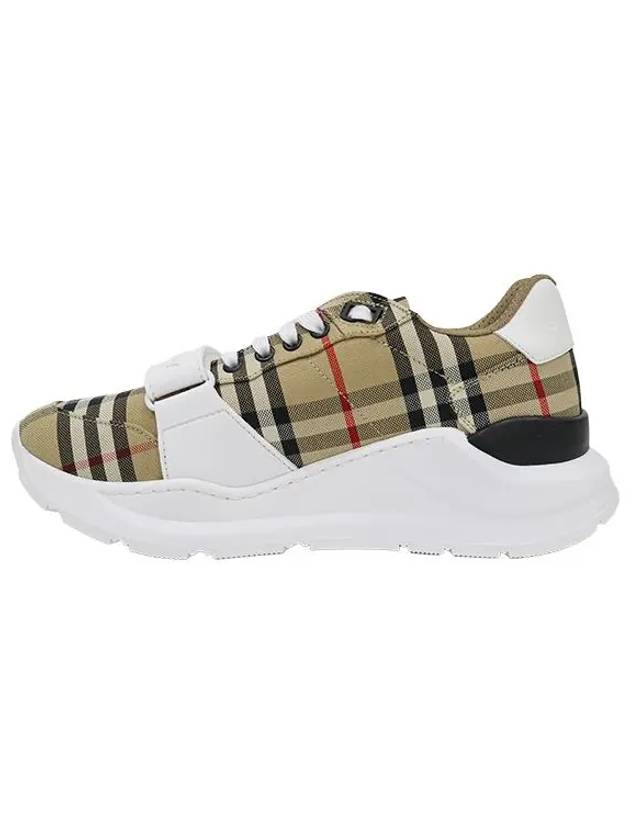 Vintage Check Suede Leather Sneakers Archive Beige - BURBERRY - BALAAN 3