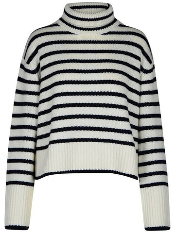 Lisa Yang 'Fleur' Cashmere Cream Turtleneck Sweater - LISA YANG - BALAAN 1