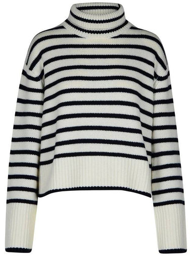 Lisa Yang 'Fleur' Cashmere Cream Turtleneck Sweater - LISA YANG - BALAAN 1