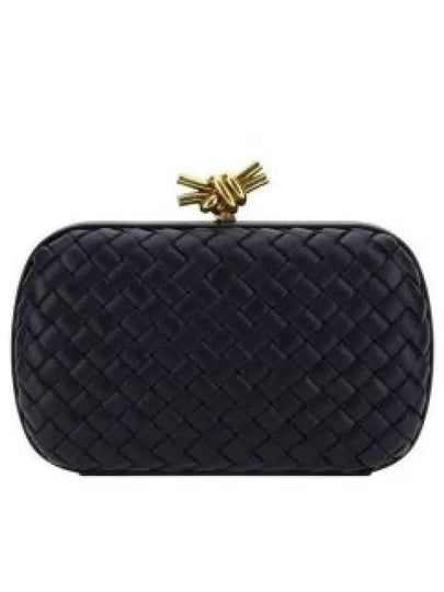 Knot Minaudiere Pouch Bag Navy - BOTTEGA VENETA - BALAAN 2