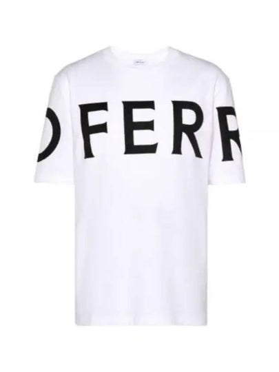 Big Logo Cotton Short Sleeve T-Shirt White - SALVATORE FERRAGAMO - BALAAN 2