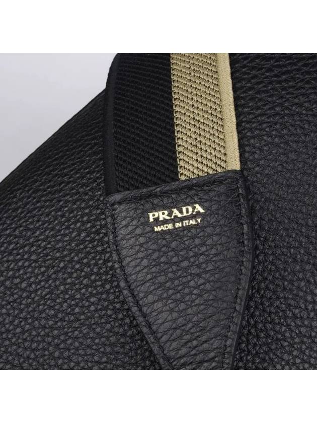 Leather Shoulder Bag Black - PRADA - BALAAN 4