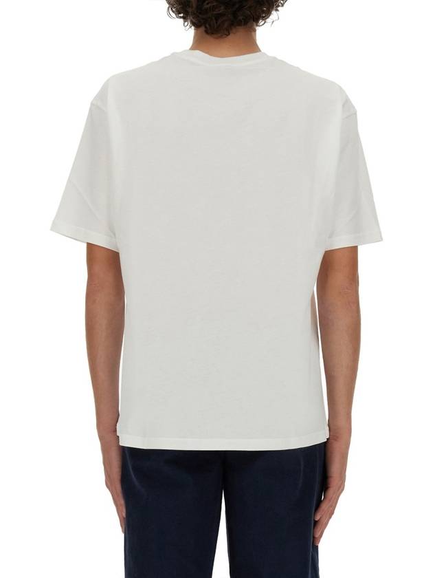 Logo Detail Crewneck Short Sleeve T-Shirt White - A.P.C. - BALAAN 6