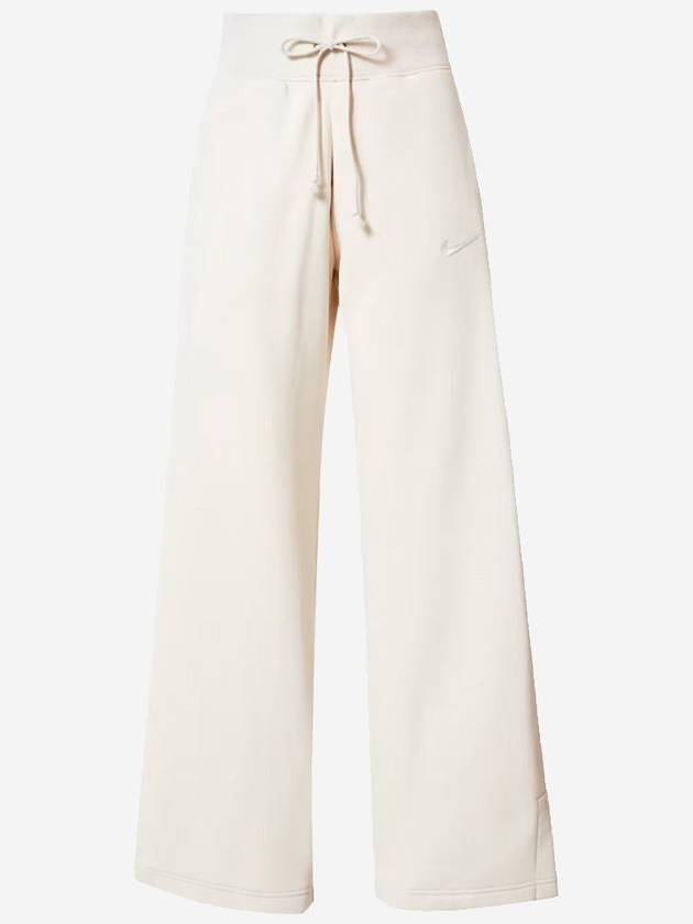 Phoenix Fleece Wide Leg Track Pants White - NIKE - BALAAN 2