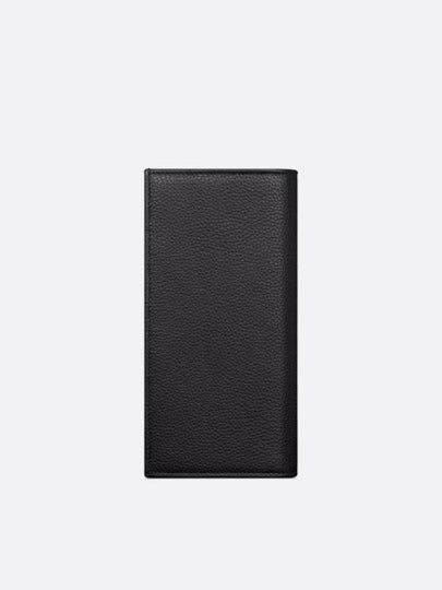 Long Wallet Saddle Vertical Grain Oblique Jacquard Black - DIOR - BALAAN 2