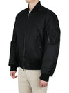 Oakleaf Crest Nylon Bomber Jacket Black - BURBERRY - BALAAN 5