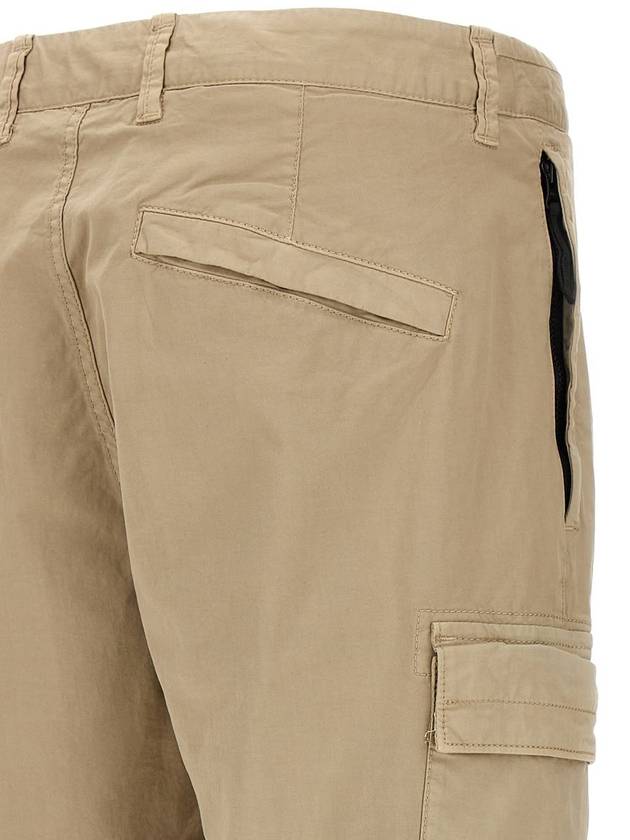 Stone Island Logo Patch Cargo Pants - STONE ISLAND - BALAAN 4