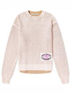 Smashing Bow Logo Label Knit Top Pink - ACNE STUDIOS - BALAAN 2