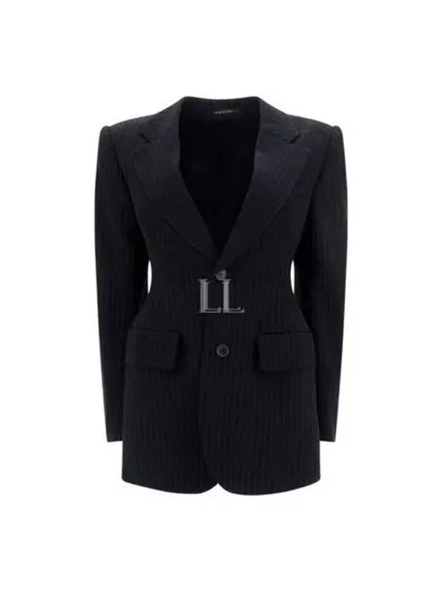 Women's Hourglass Blazer Jacket Black - BALENCIAGA - BALAAN 2