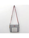 Pebble Grain Diagonal Cross Bag Light Grey - THOM BROWNE - BALAAN 11