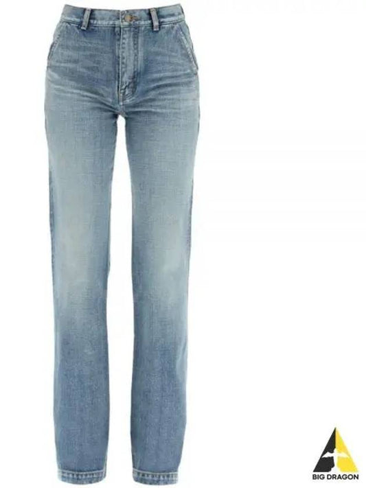 Women s Surge Denim Pants 709357 Y11MA - SAINT LAURENT - BALAAN 1