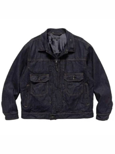 Trucker Jacket Indigo 12oz Cone Denim 24F1D007 PS200 NL089 - ENGINEERED GARMENTS - BALAAN 1