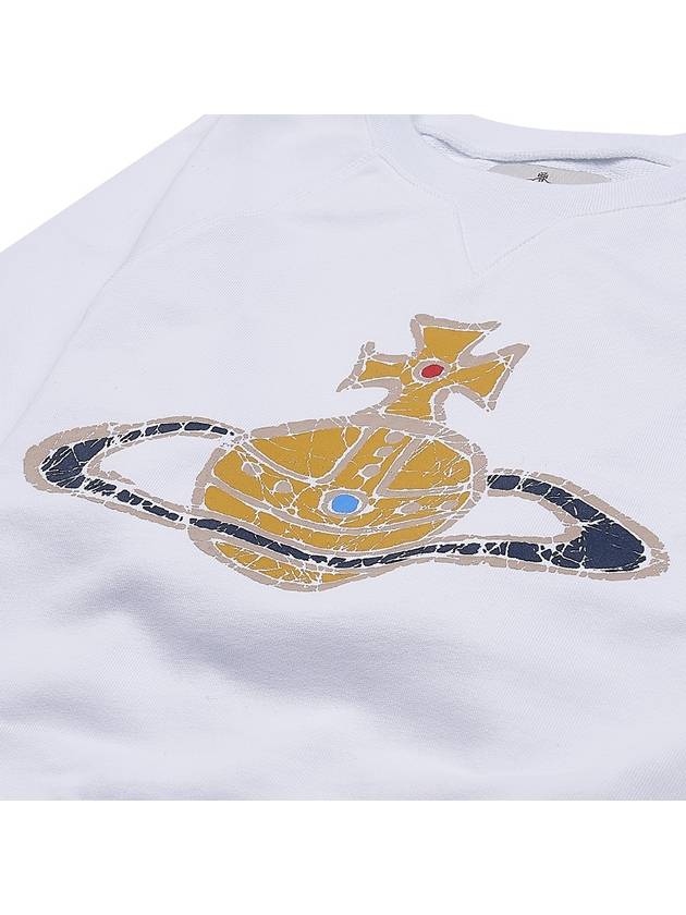 Logo Print Cotton Sweatshirt White - VIVIENNE WESTWOOD - BALAAN 5