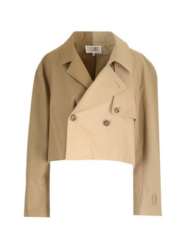 Short Trench Coat Mud Brown - MAISON MARGIELA - BALAAN 2