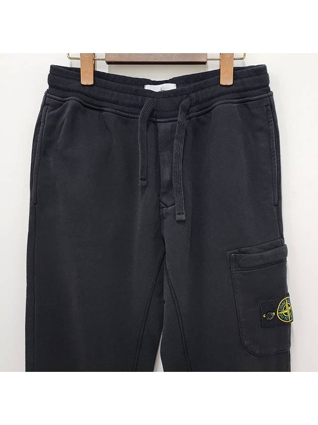 Cotton Fleece Cargo Truck Pants Black - STONE ISLAND - BALAAN 5