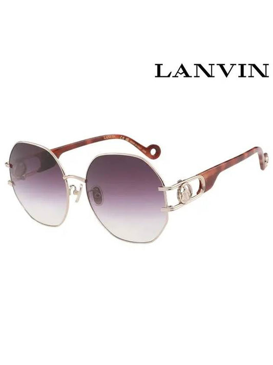 Sunglasses LNV126SLB 770 Square Metal Women s - LANVIN - BALAAN 2