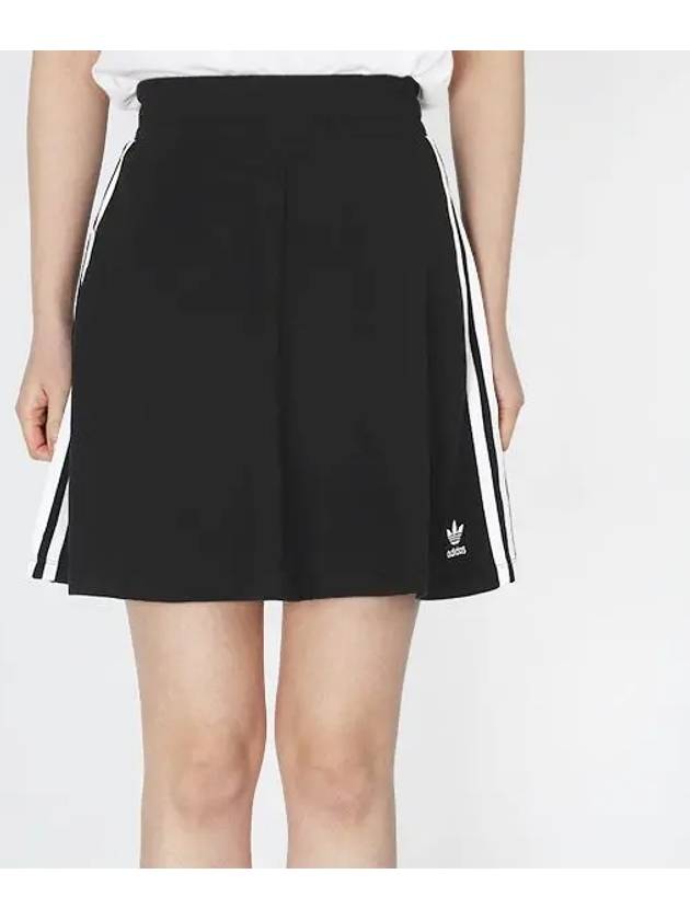 Originals 3 Stripe A-Line Skirt Black - ADIDAS - BALAAN 2