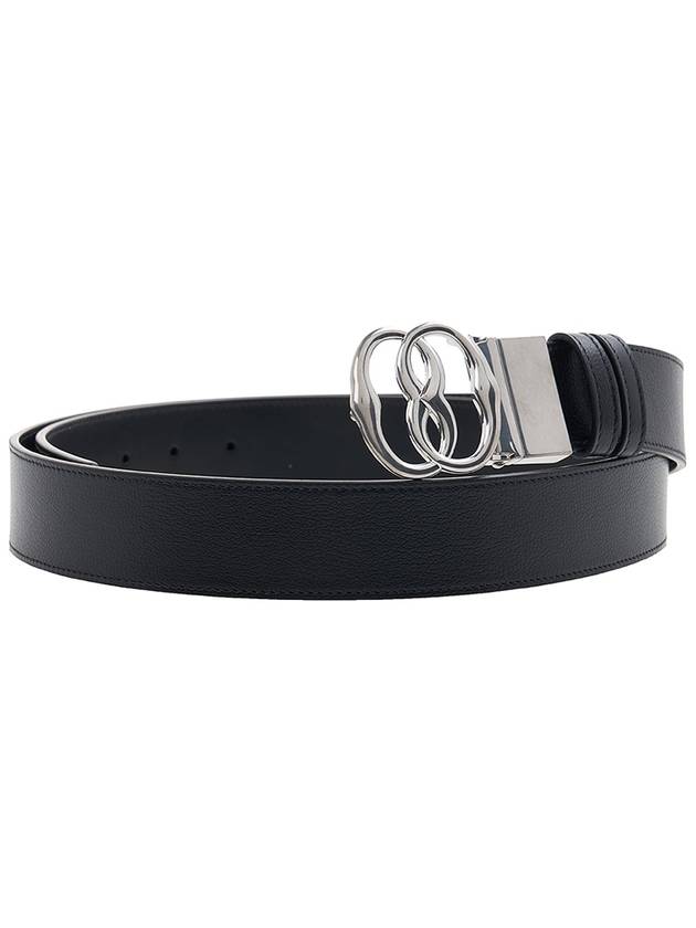 Men's Emblem Leather Belt EMBLEM 35 ADR U901P - BALLY - BALAAN 3