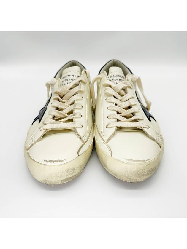 Superstar Beige Night Blue Heel Tab Sneakers - GOLDEN GOOSE - BALAAN 5