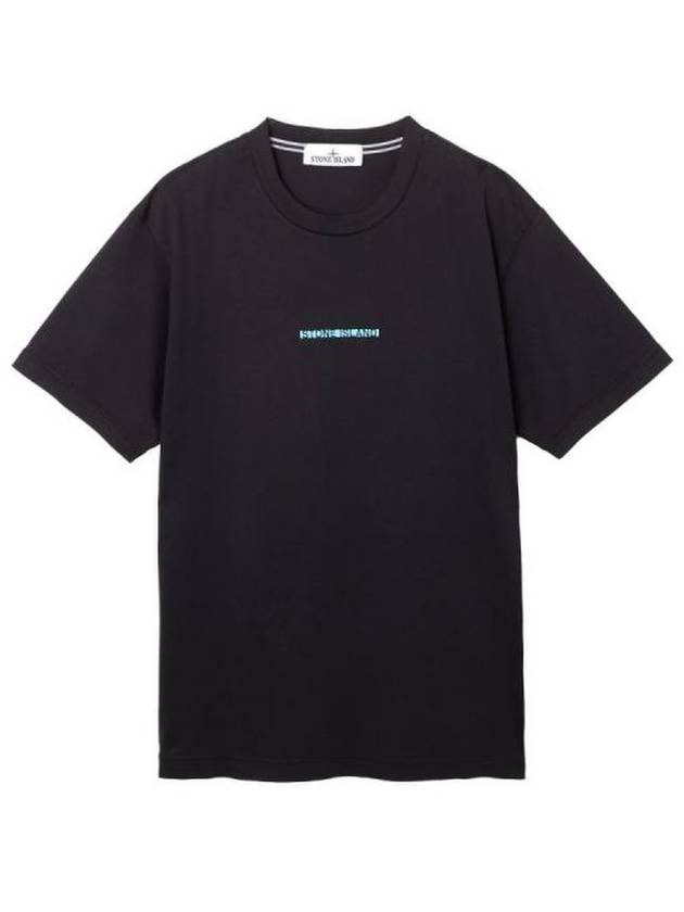 Micro Graphics One Print Short Sleeve T Shirt Black - STONE ISLAND - BALAAN 2