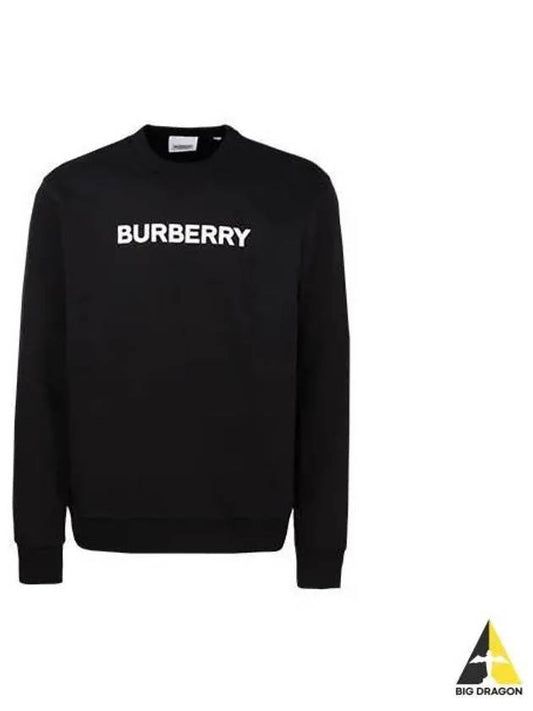 Front Logo Print Sweatshirt Black - BURBERRY - BALAAN 2