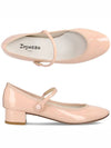 Women's Rose Mary Jane Pumps Middle Heel Iconic Pink - REPETTO - BALAAN 2