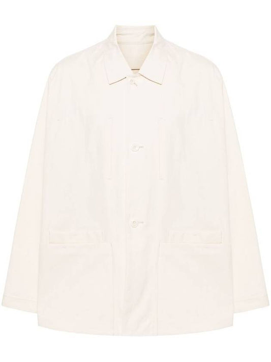 Boxy SB Workwear Jacket Pale Ecru - LEMAIRE - BALAAN 1