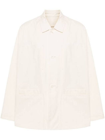 Boxy SB Workwear Jacket Pale Ecru - LEMAIRE - BALAAN 1