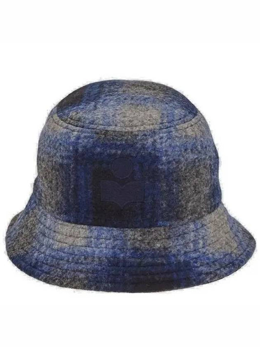 Haley Embroidered Logo Bucket Hat Blue - ISABEL MARANT - BALAAN 2