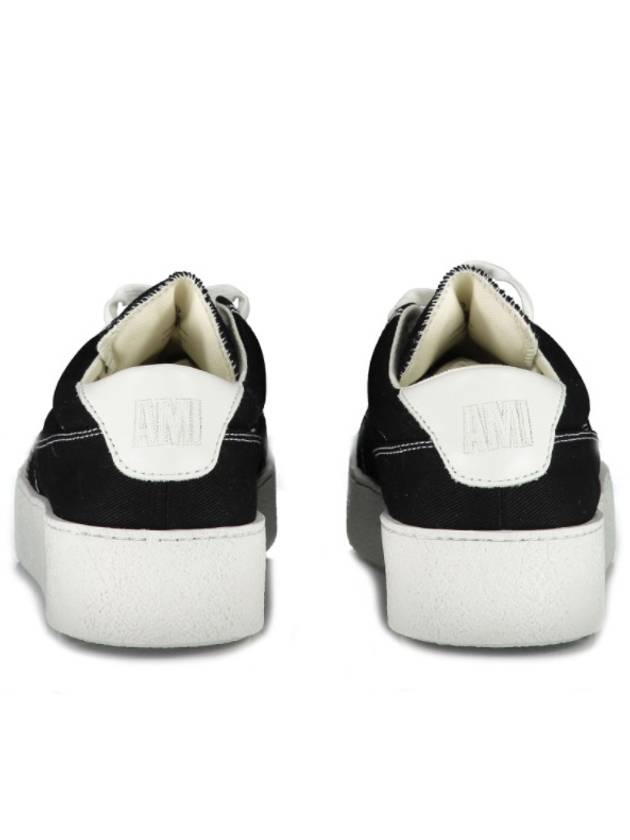 Heart Logo Low Top Sneakers Black - AMI - BALAAN 6