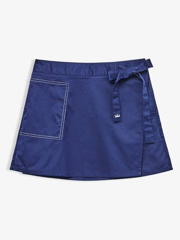 Lambda Women s Golf Wear Skirt Wrap 0223 Navy Official Genuine - LAMBDA - BALAAN 1