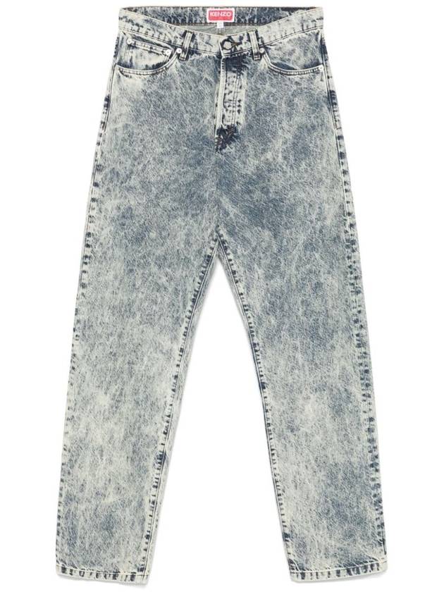 Kenzo Faded Long Jeans - KENZO - BALAAN 1