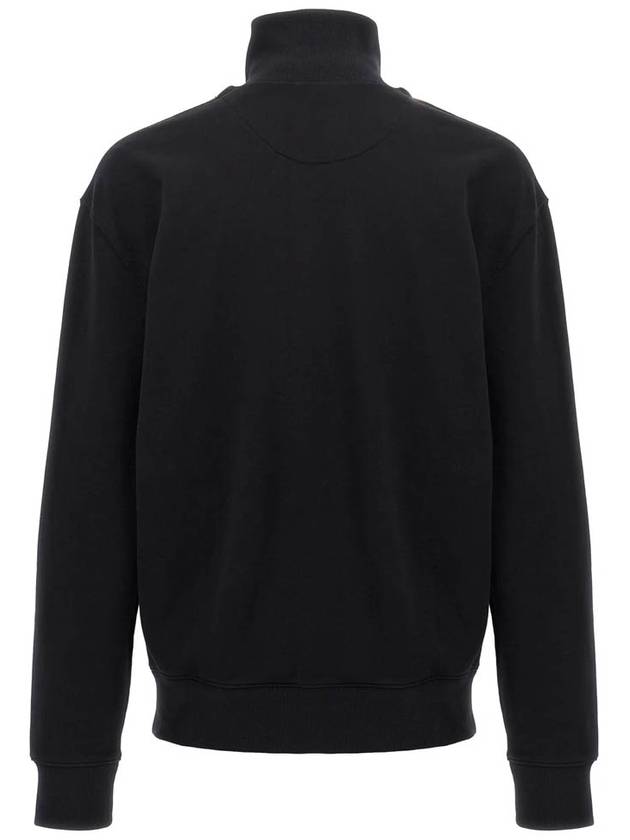 Fox Head Patch Half Zipper Sweatshirt Black - MAISON KITSUNE - BALAAN 3