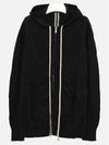 Cashmere Zip-Up Hoodie Black - RICK OWENS - BALAAN 2