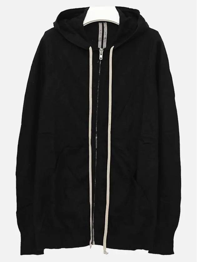 Cashmere Zip-Up Hoodie Black - RICK OWENS - BALAAN 2