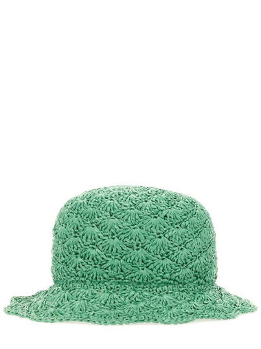 Red Valentino Raffia Bucket Hat - RED VALENTINO - BALAAN 1