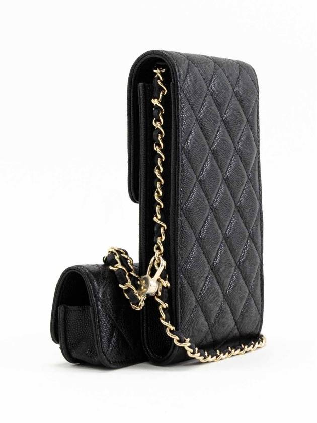 Classic Phone Holder AirPods Case Chain Mini Bag AP2742 - CHANEL - BALAAN 4